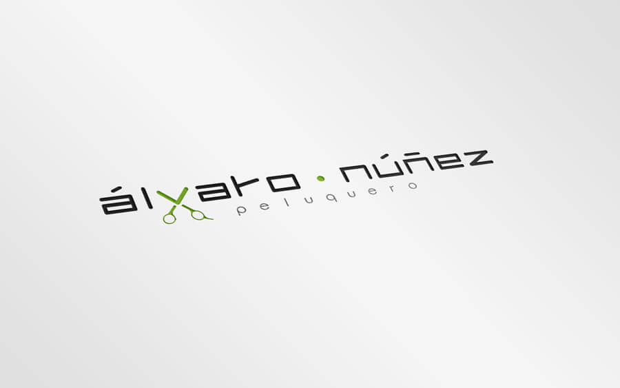 Diseño de Logotipo Álvaro Núñez Peluquero